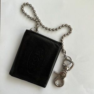 Vintage Leather chain wallet
